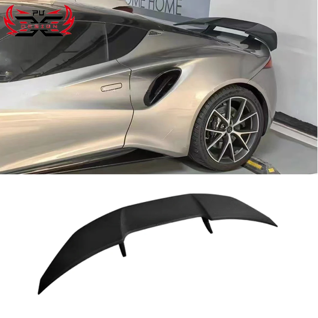 

PU Carbon Wholesale High Quality for Lotus Emira Dry Carbon Fiber Rear Wing V Style Car Spoiler Body Kit