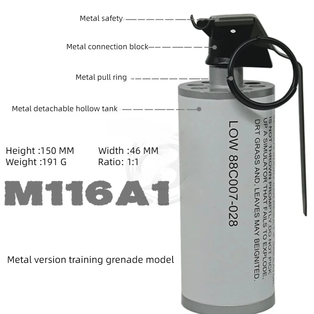 

Металлическая модель M116A1 (реквизит из фильма CF), без функционала, статическая, для военных фанатов, сувениры, украшения, декор, емкости для хранения