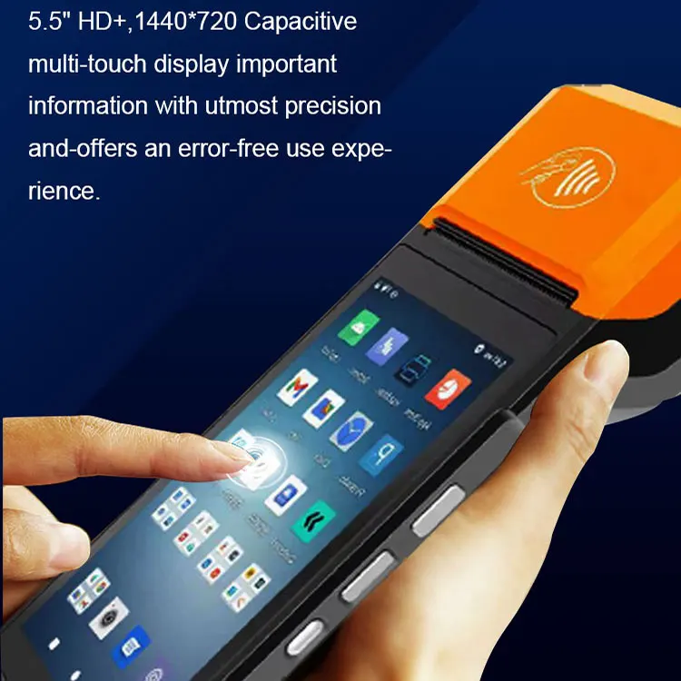 Restaurant Billing 4G Offline Handheld Android Pos Terminal with Thermal Printer