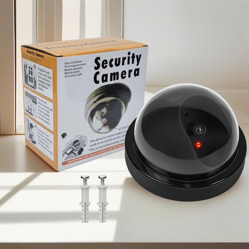 Fake Security Camera Outdoor, Realistic Dummy Monitor Probe, Household Anti‑theft Fake Surveillance Camera for Home Yard