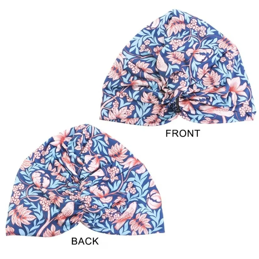 

Fashion Floral Print Women Turban Hat Elastic Breathable Hijab Scarf African Islamic Hair Loss Hat Chemo Islamic Arab Cap Hat
