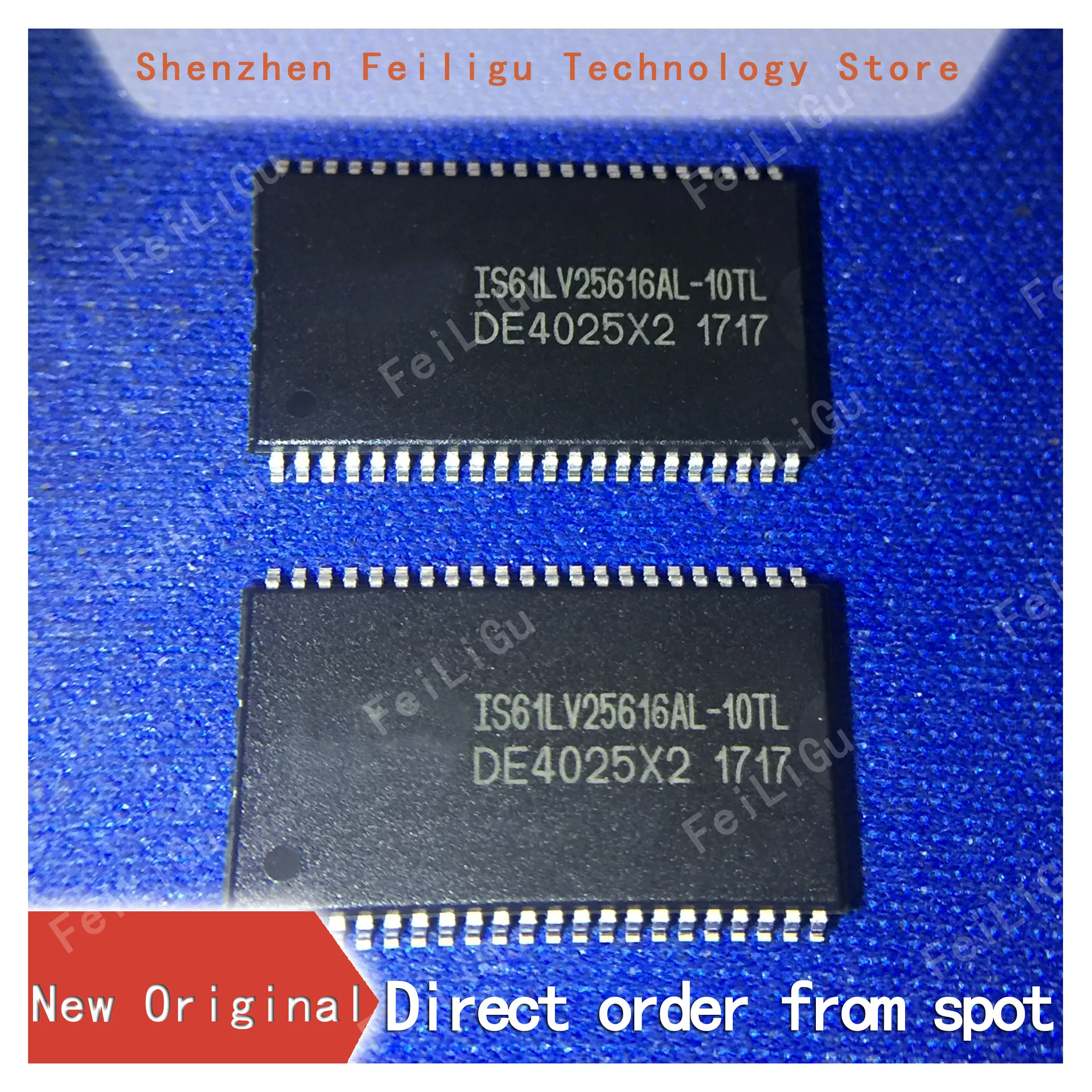 1/10/30Pieces 100% New original IS61LV25616AL-10TL IS61LV25616AL-10TL Package:TSOP44 SRAM-Asynchronous 4Mb Memory Chip