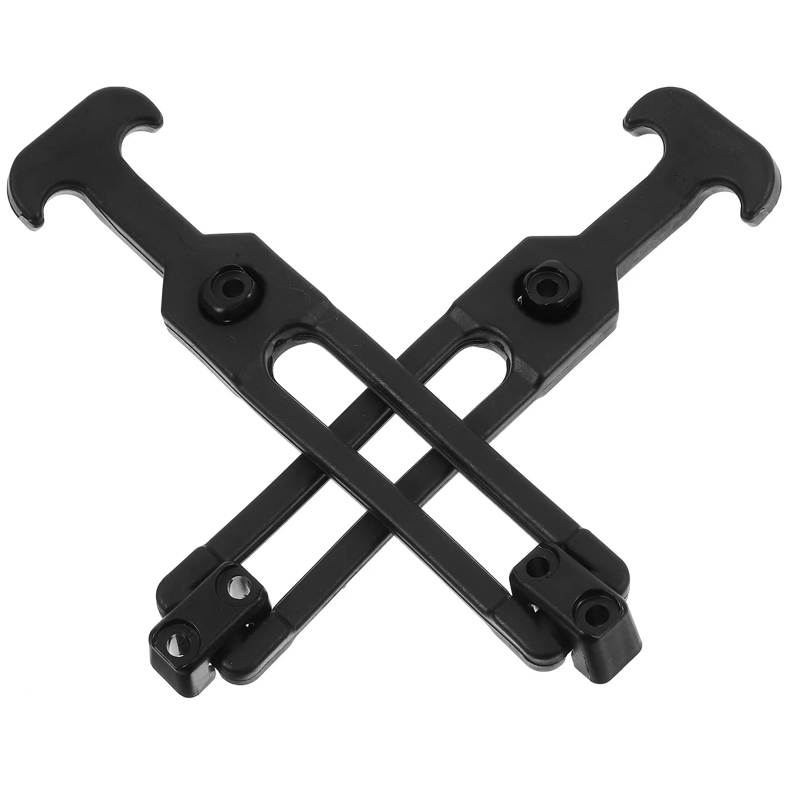 

2 pcs Elastic Toolbox Latches Lock Damping Hasp Rubber Draw Shock Proof Flexible Latch for Toolboxes Coolers Outdoor Use