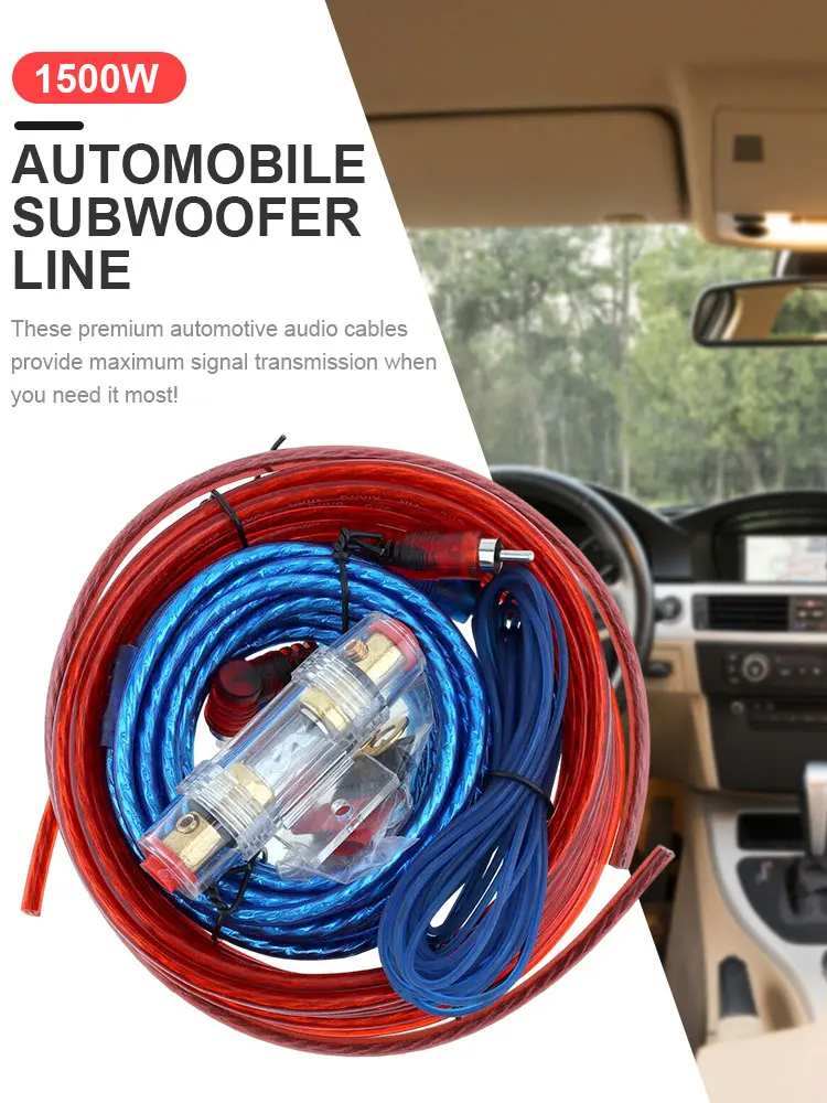 مجموعة أسلاك مكبرات الصوت ، حامل الصمامات ، أسلاك تركيب مكبر الصوت ، مضخم صوت 18GA ، خط لقطع غيار السيارات ، 60 أمبير ، W