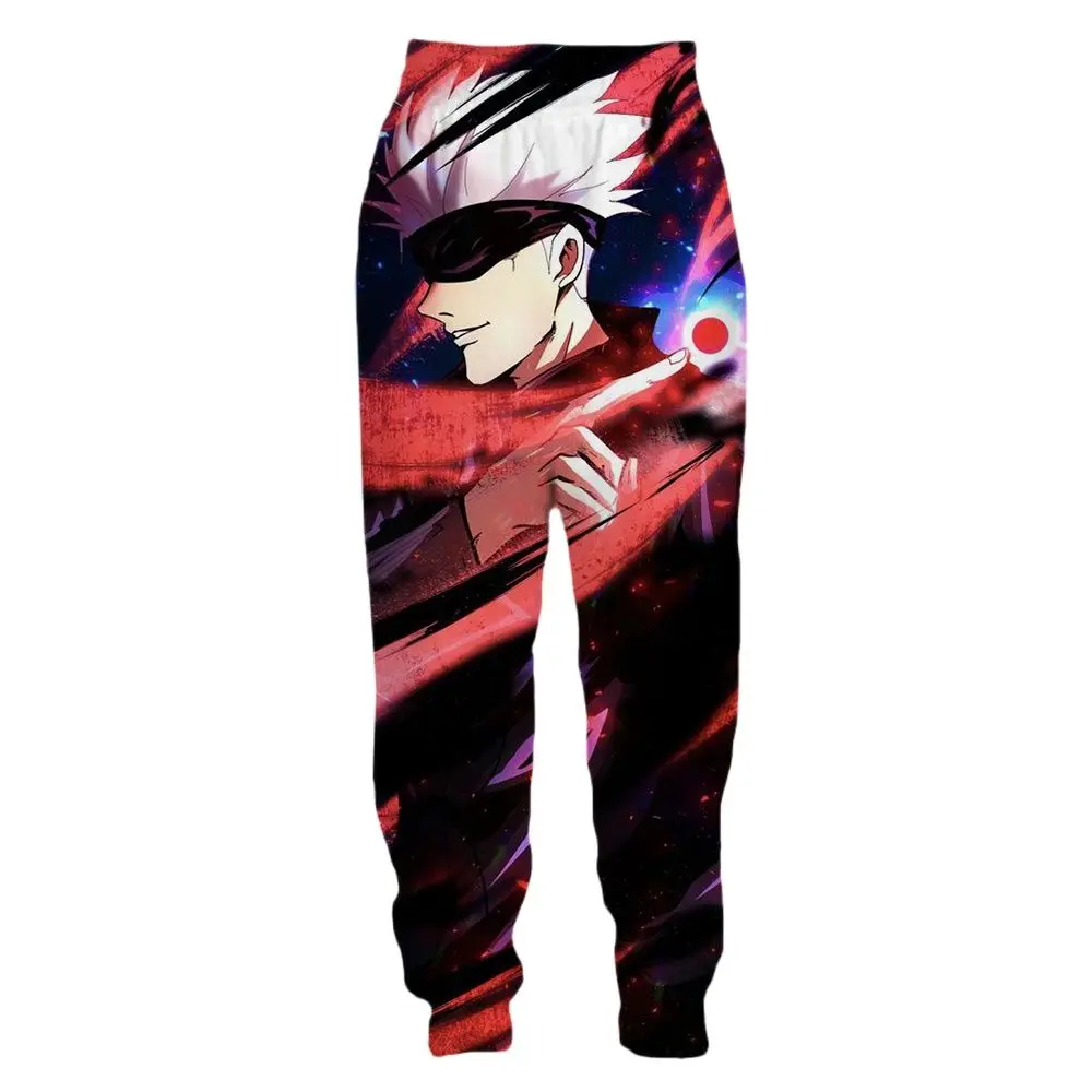 Liasoso Anime Jujutsu Kaisen Mannen Broek Jogging Sweatpant Gojo Satoru Casual Harajuku Losse Vrouwen Breather Kleding Streetpant