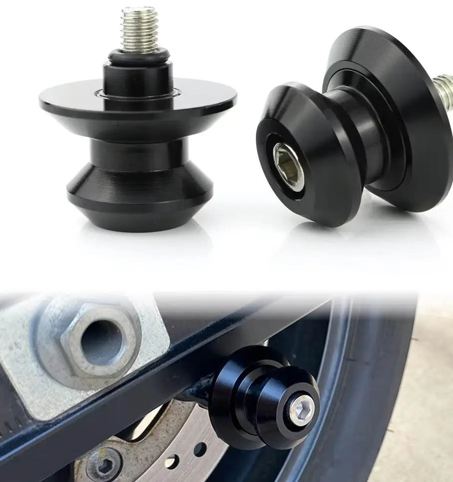 6MM Swingarm Stand Bobbins Screws MT-01 MT-03 YZF-R6 Monster 899 PANIGALE Dorsoduro Daytona For Yamaha DUCATI Aprilia TRIUMPH