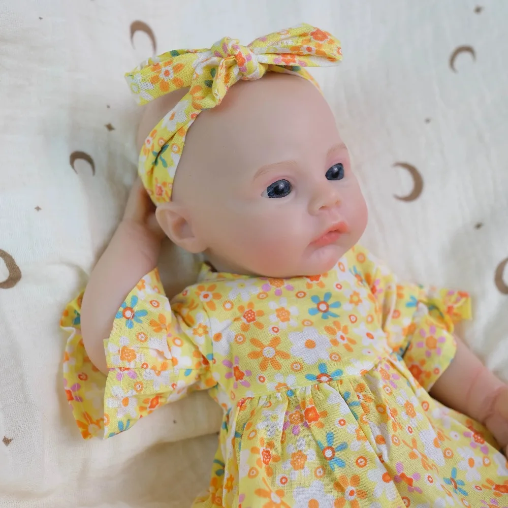 12 '' Super Soft Silicone Reborn Baby Doll Prato Collezione ad alta quantità Bambola Estensibile Realistico Neonato Bocca Può aprire