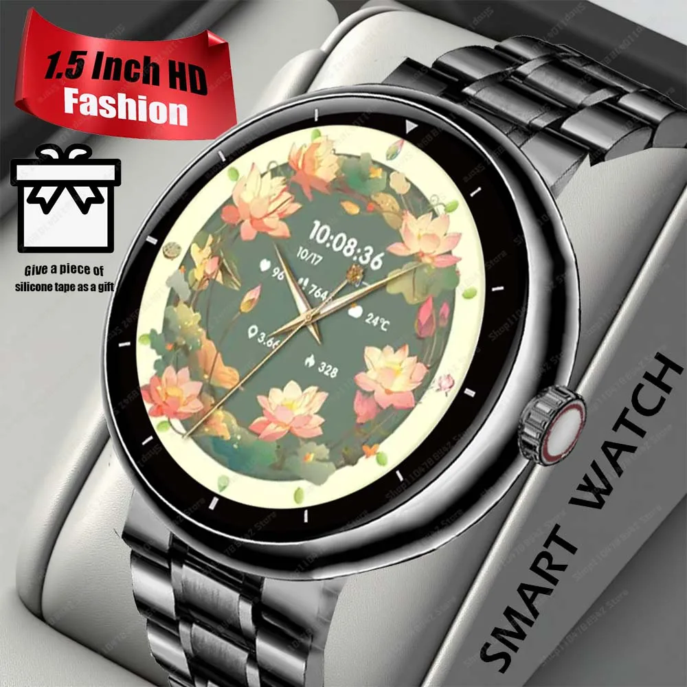 

Businesst Watch Fashion Smartwatch Male Global Version 1.5 HD Display App Control Bluetooth Call Voice Assistant Smart Watches