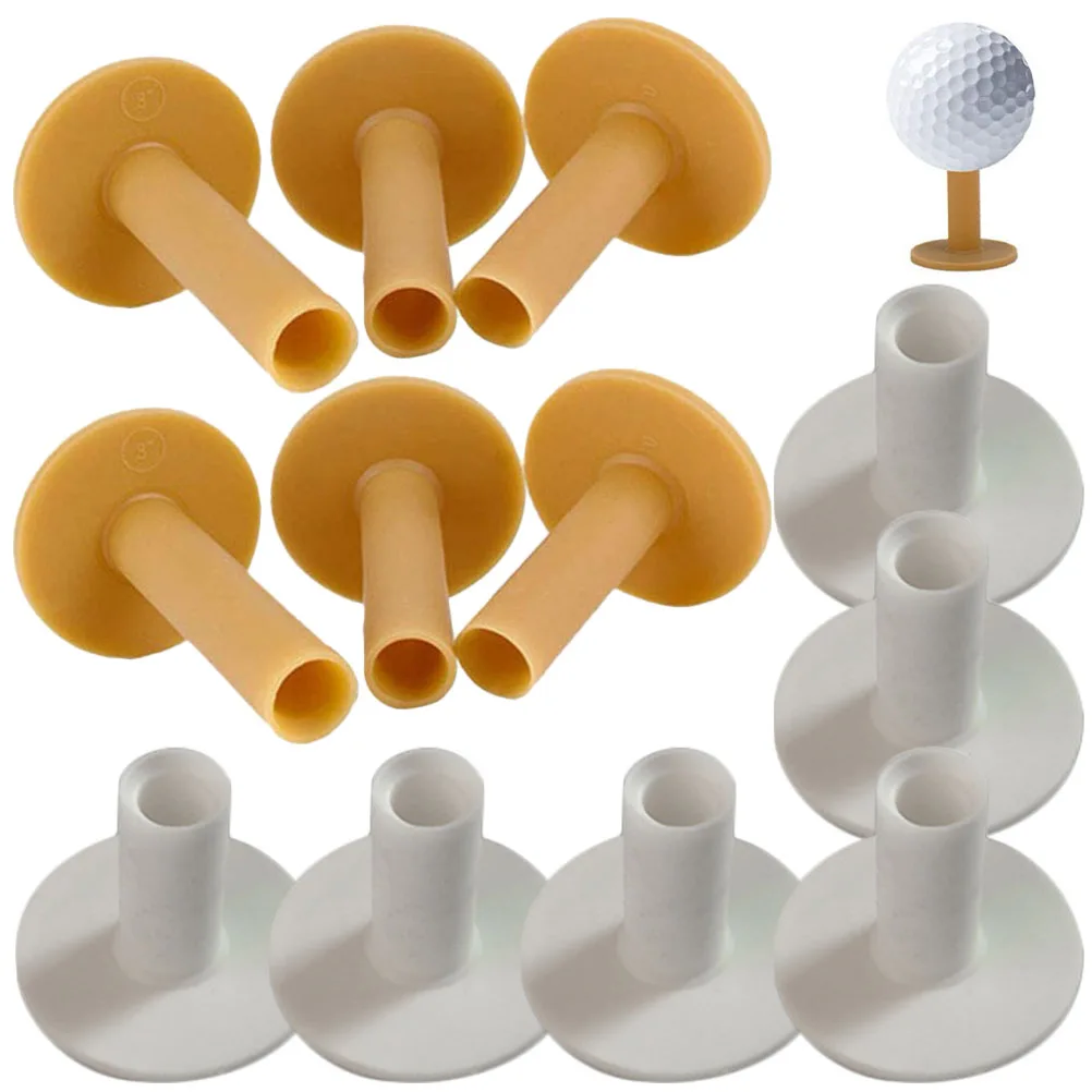 

20pcs Tees Ball Golfs Rubber Holders Holders Rubber Practice Bucket Durable Professional Golf Equipment Accessories