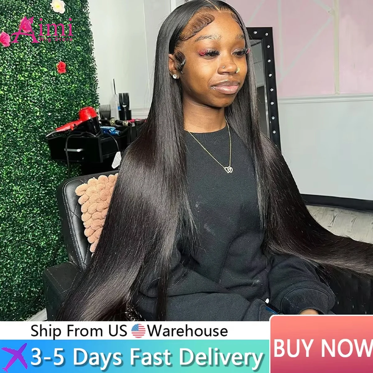 Плотность 200, прямые 13x6 Hd, прозрачные парики спереди, человеческие волосы, натуральные черные, 30, 40 дюймов, бразильские парики из человеческих волос для женщин