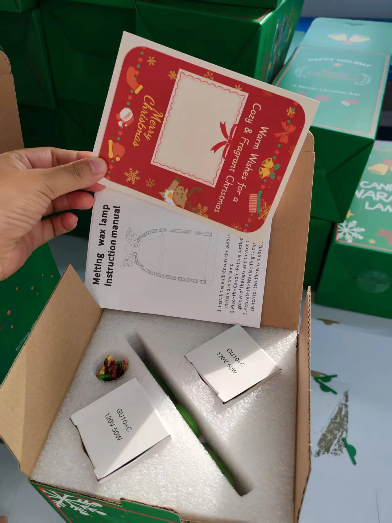 1Pcs Pack Electric Dimmable Candle Warmer Lamp Candlestick Holder with Metal Stand for Christmas Gift Home Decor Hu