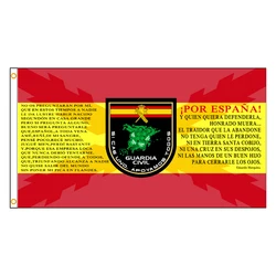 3X5FTS With The Cross Of Burgundy Civil Guard Shield Support Flag