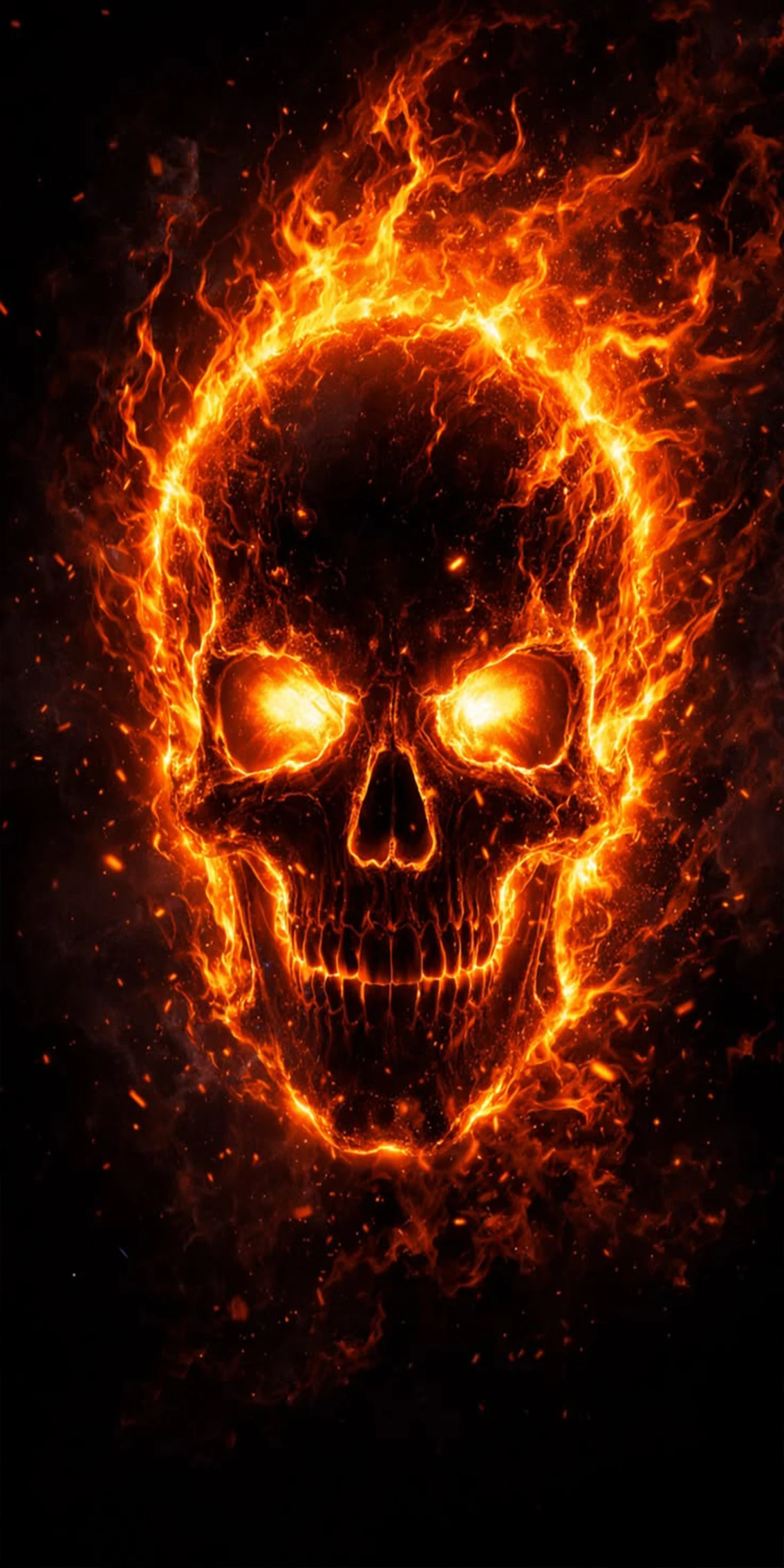ElecStric Scooter Anti-slip Sticker Sandpaper Skateboard Grip Tape Sheet 60*30cm Cool Flame Skull Pattern