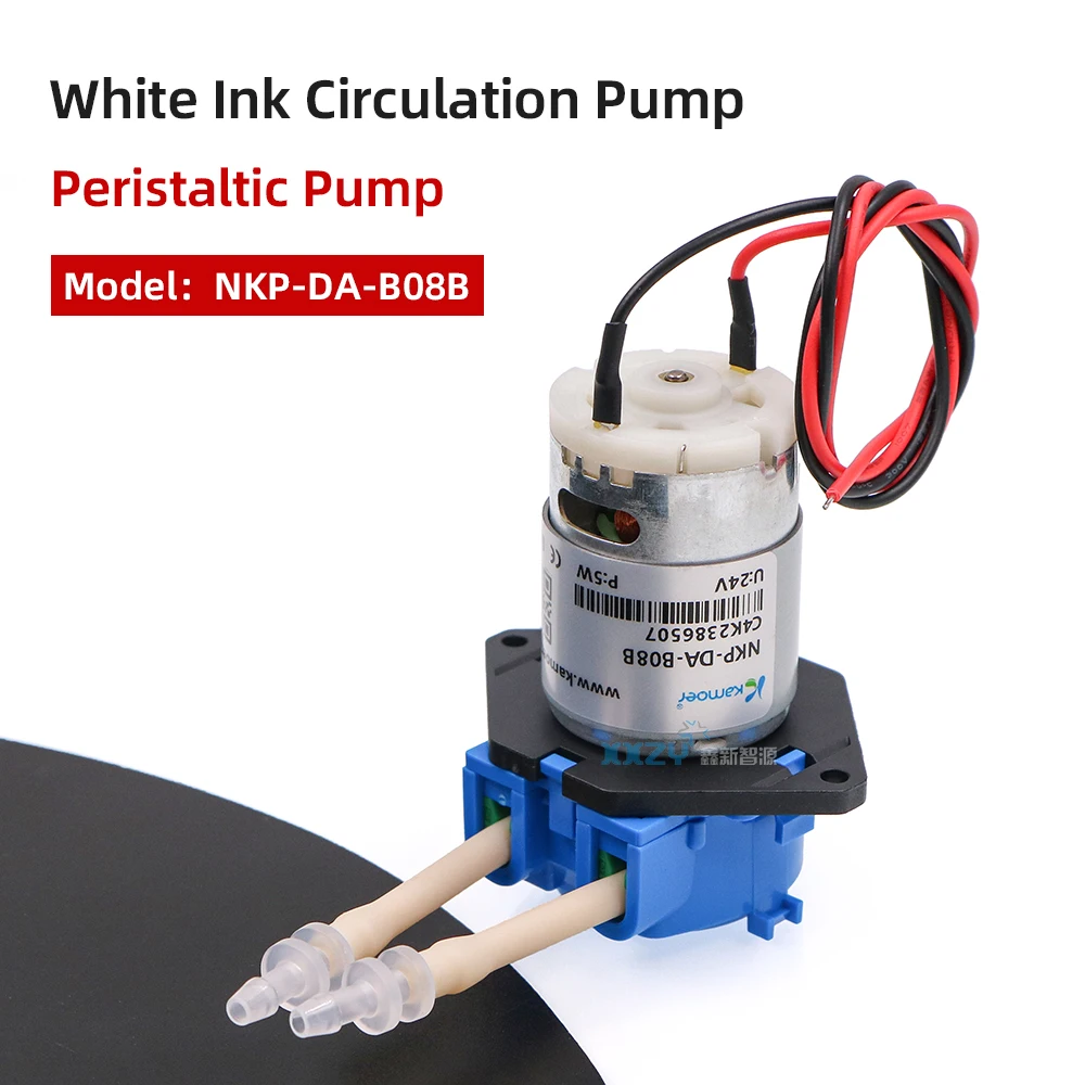 Kamoer DC 24V 5W NKP-DA-B08B Peristaltic Ink Pump For XP600 Printhead DTF Printing Machine White Ink Circulating Pump