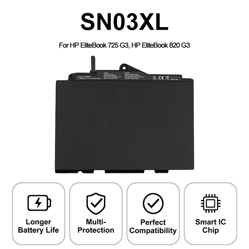 For HP EliteBook 725 820 G3 725 820 G4 SN03XL Laptop battery HSTNN-UB6T HSTNN-DB6V HSTNN-I42C HSTNN-I34C