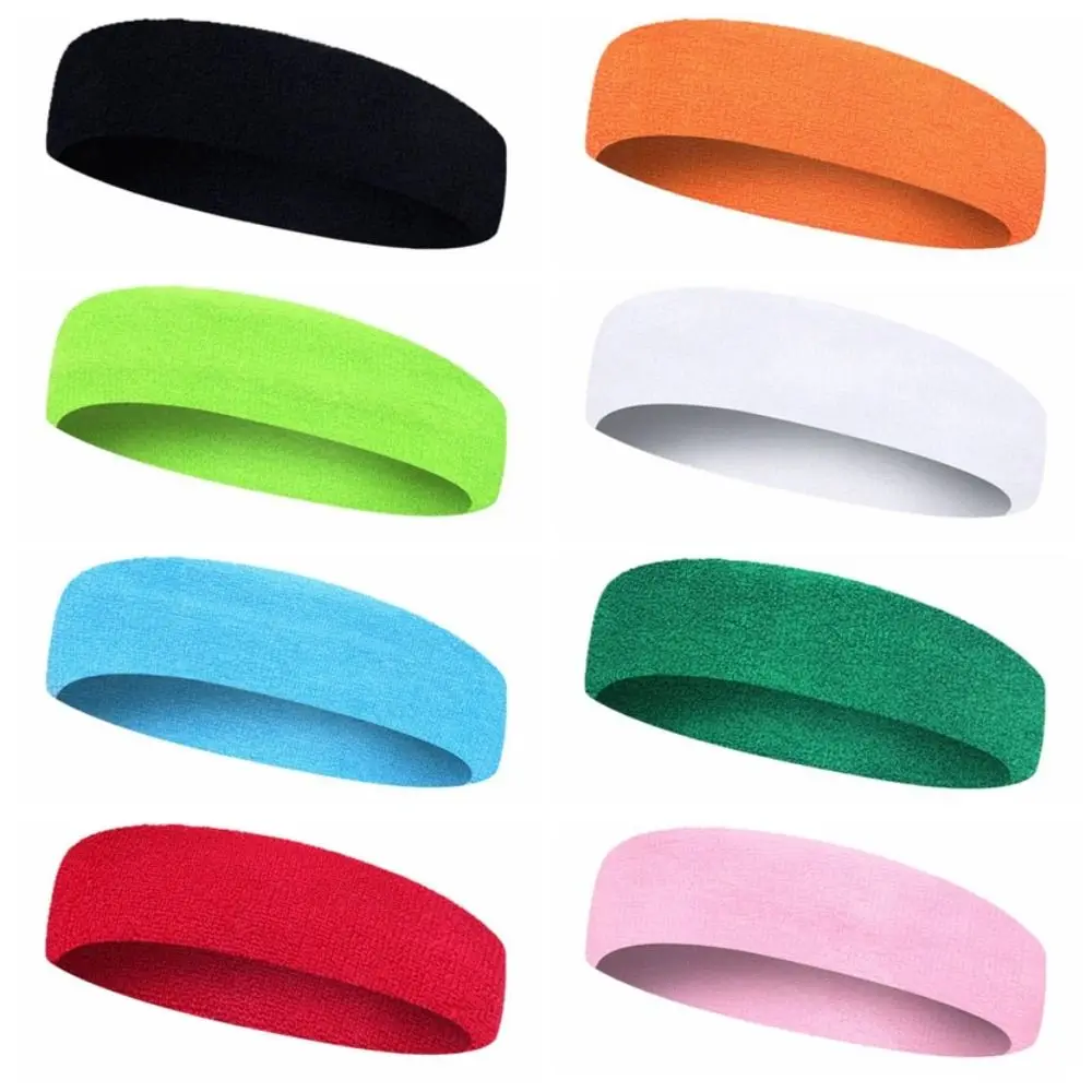 

Absorb Sweat Towel Sweat Bands Elastic Force Breathable Antiperspirant Head Band Stretching Durable Tennis Headband Fitness