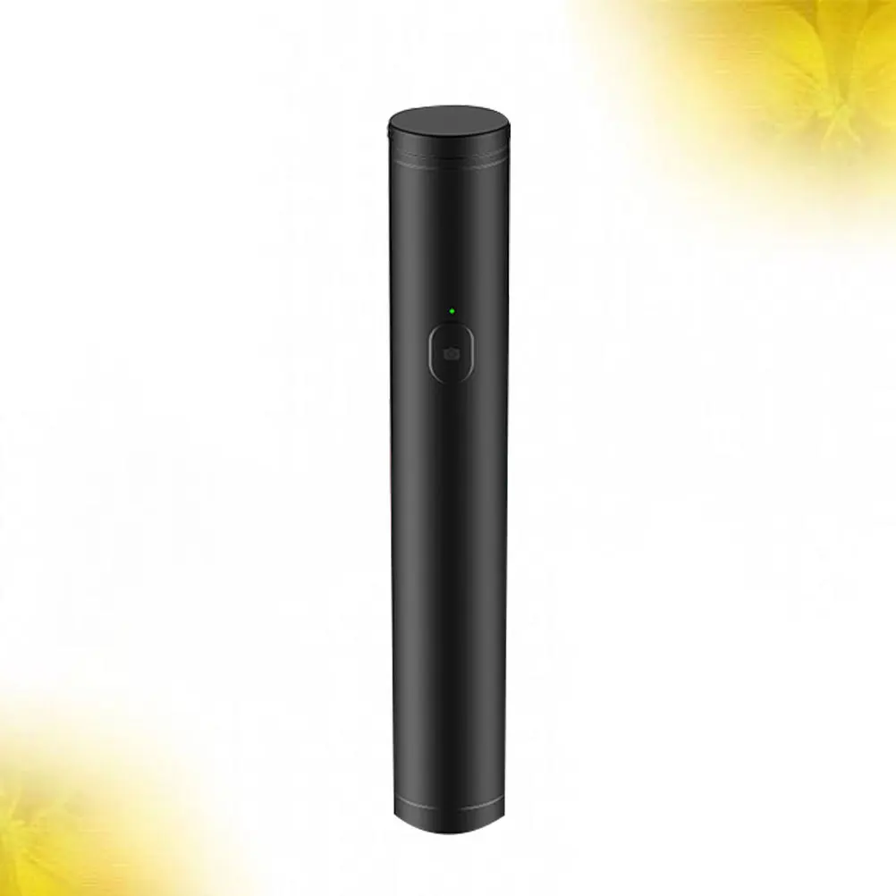 عصا سيلفي صغيرة محمولة مقاس 165 سم وجهاز تحكم عن بعد لاسلكي قابل للتمديد الكل في واحد لمعظم الهواتف الذكية عصا سيلفي سوداء #4