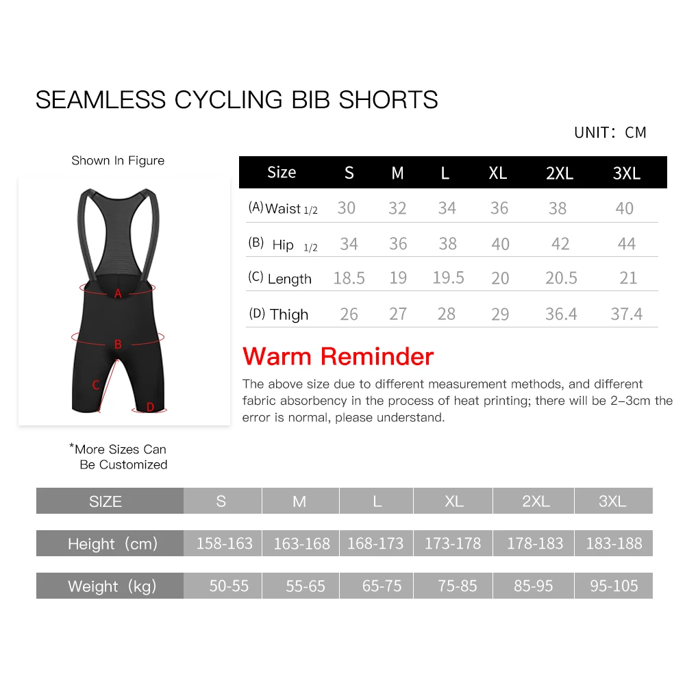 HISERWA Men Cycling Bib Shorts Pro 7 Hours Elastic Interface Ride Pad Tights Bretelle Seamless MTB Road Racing Bicycke Bib Short