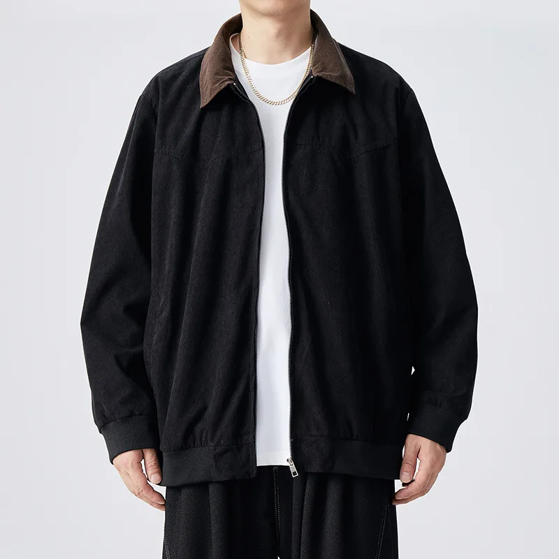 

Men's Workwear Jaet Large Size Corduroy Barn Sle Autumn Vintage Loose Fit M Model 95 Polyester Nylon Cosite Fiber