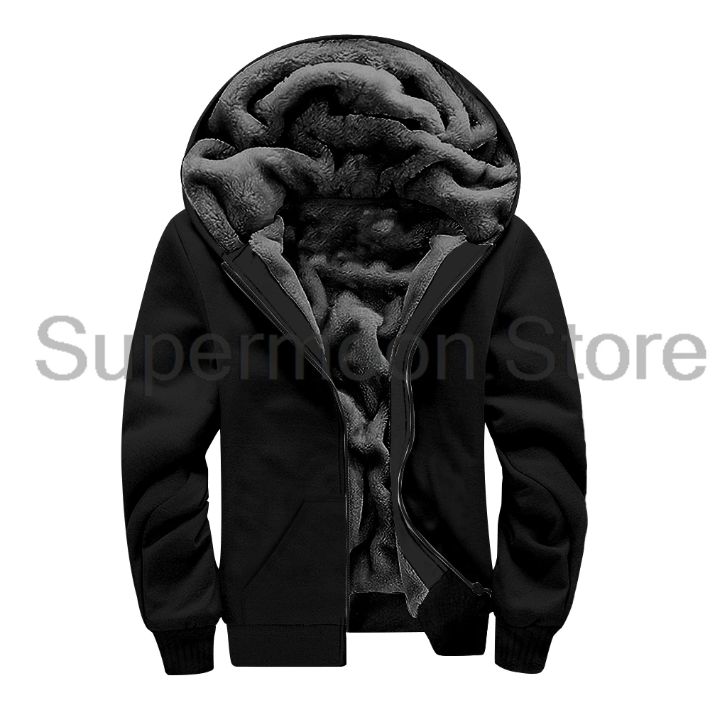 Custom Zipper Hoodie DIY Jacket Coat Long Sleeve Sweatshirt Colorful Plush Parkas Women Men Winter Coat 