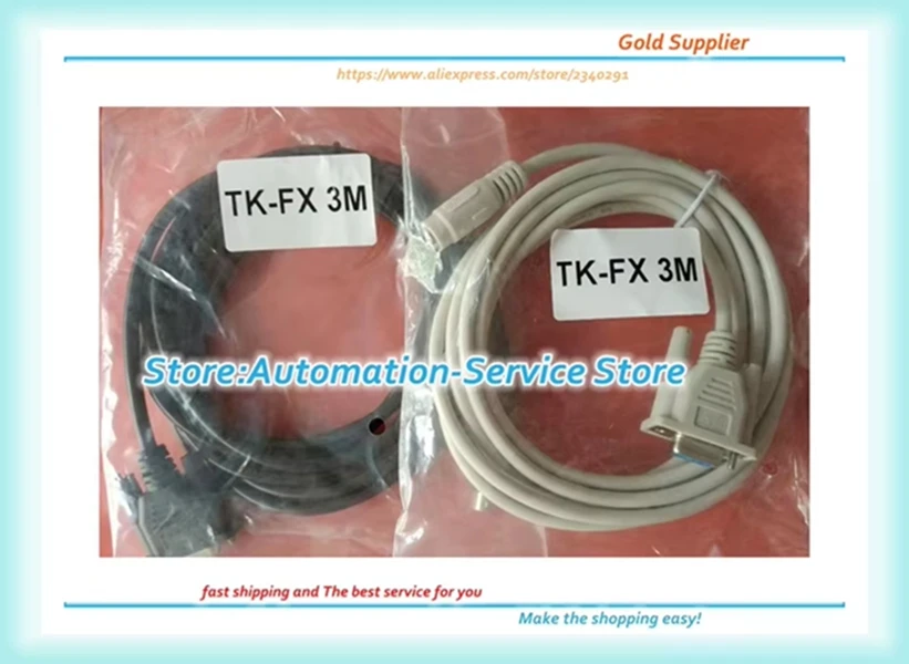 TK6071-FX Communication Cable *1pcs For HMI Touch Screen TK6070IQ TK6070IP TK6071IQ TK6071IP And FX Sieries PLC TK-FX