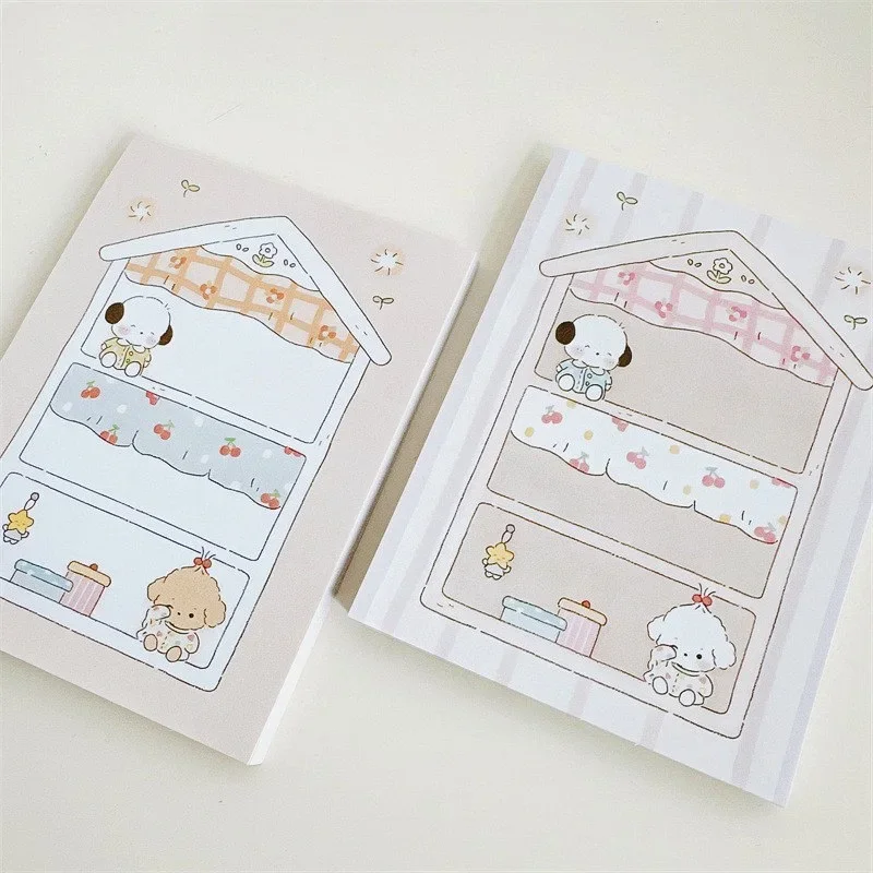 50pcs Dog\'s Den Simple Note Pad Cartoon Style Cute Decoration