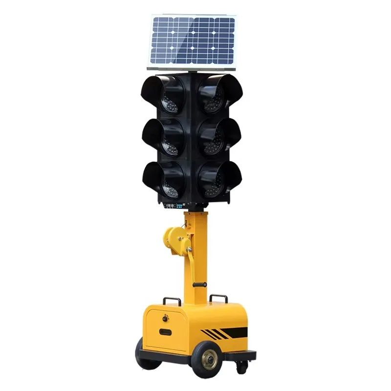 

Bes-selling Low Price Traffic Light Controller System Construction Safety Road Movable Led Portable Solar Traffic Lights For Sal