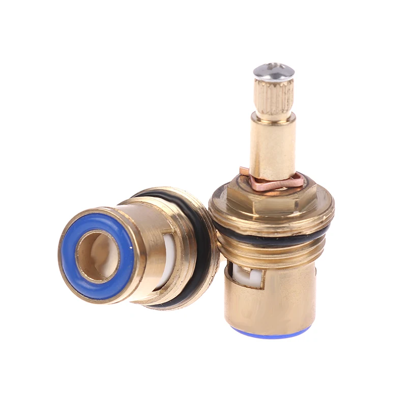 1/2PCS Clockwise Or Anti-clockwise Universal Replacement Tap Valves Brass Ceramic Disc Cartridge Inner Faucet Valve For Bathroom