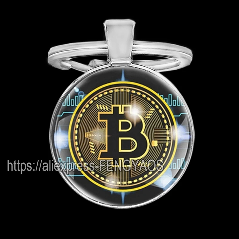 Modne breloki do kluczy Bitcoin House Metalowy wisiorek Klasyczny męski damski brelok do kluczy na klucze