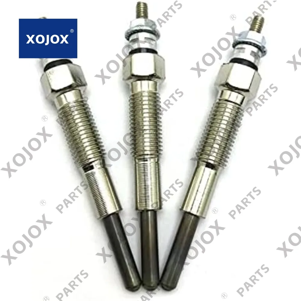 

xojox 3PCS Glow Plug 32A66-03102 32A66-03101 32A66-03100 Fit for Forklift Excavators Skid Mitsubishi S4S Engine