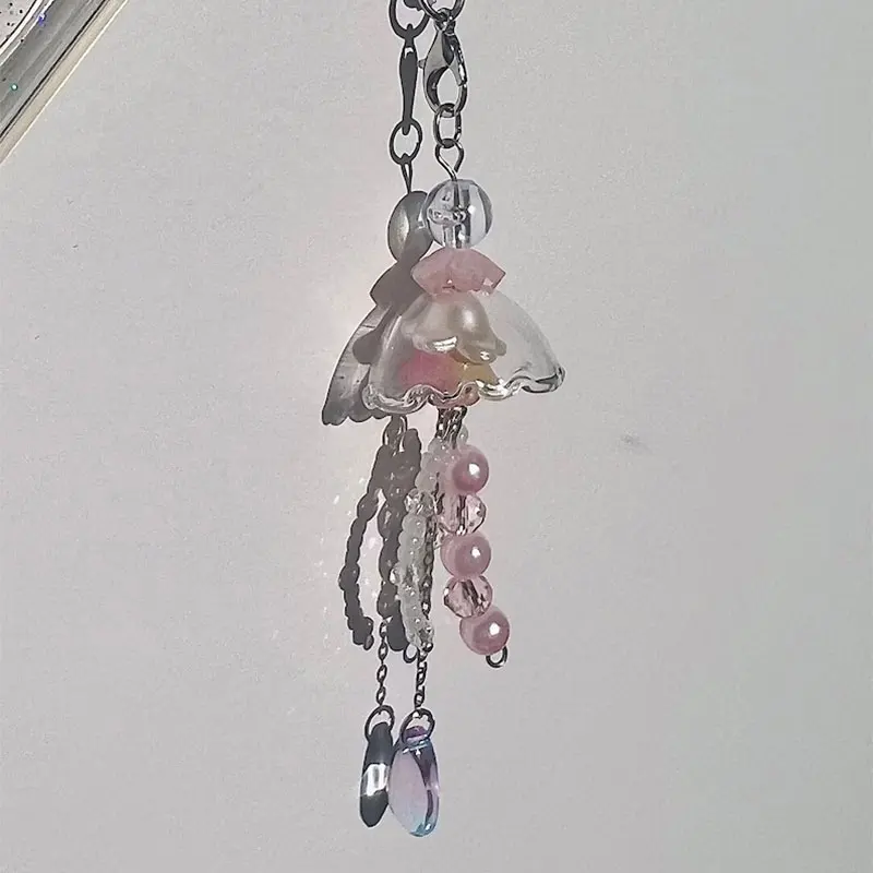 Jellyfish Keychain marine theme  Phone Charm