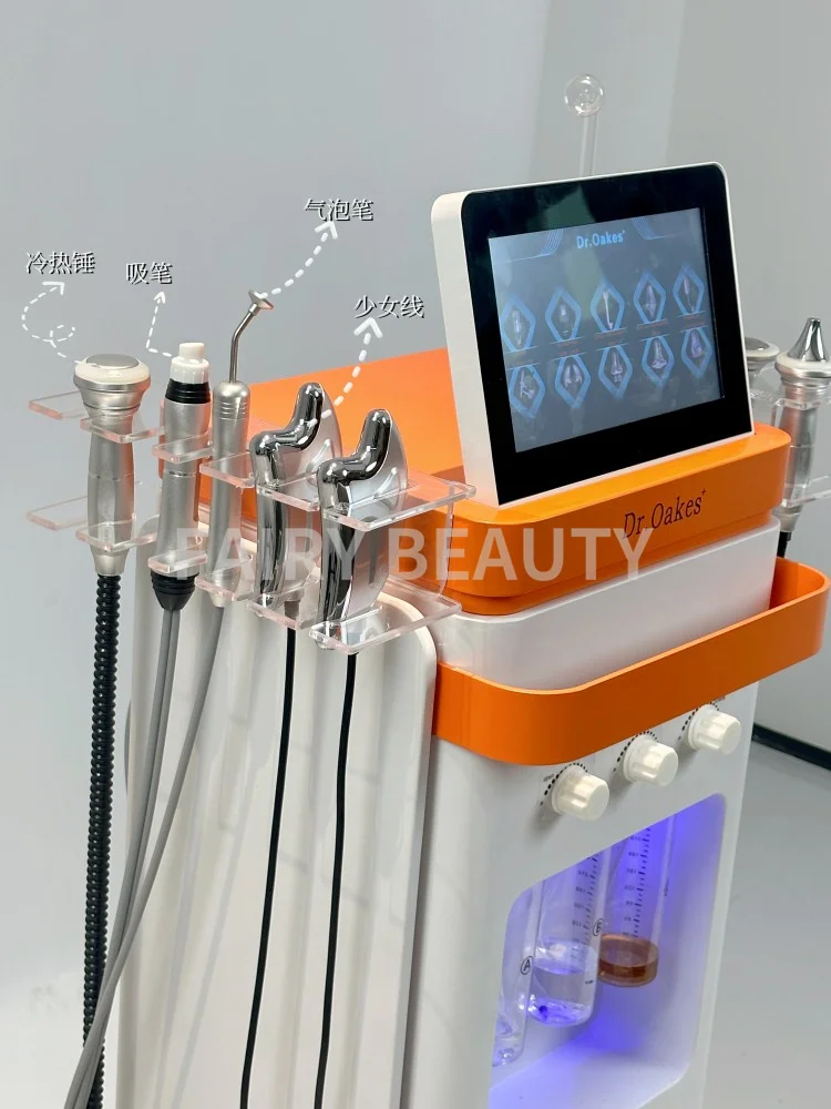 신형 11 in 1 하이드로 옥시젠 페이셜 스킨 관리 기계 하이드라 필 아쿠아 페이셜 딥 클리닝 얼굴 타이트닝 살롱용