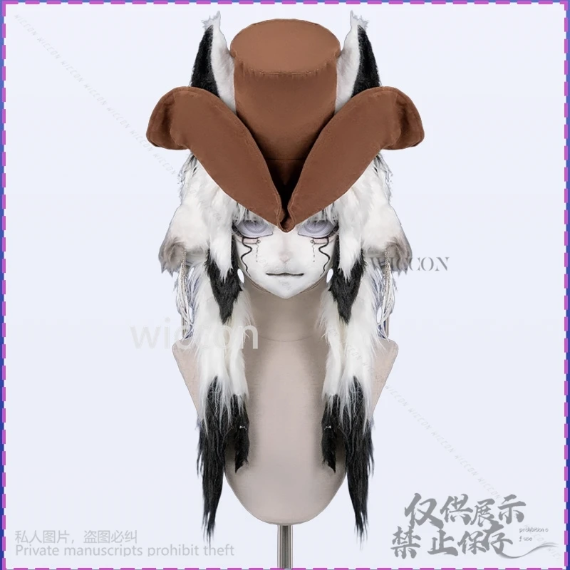 $*() أنيمي الحيوان فروي كوس Furrsuit لطيف 2 اللون القراصنة فايكنغ نمط قبعة ريشة موحدة Kawaii الحلو @ # $%^&*! () # &LifelikeCos@!