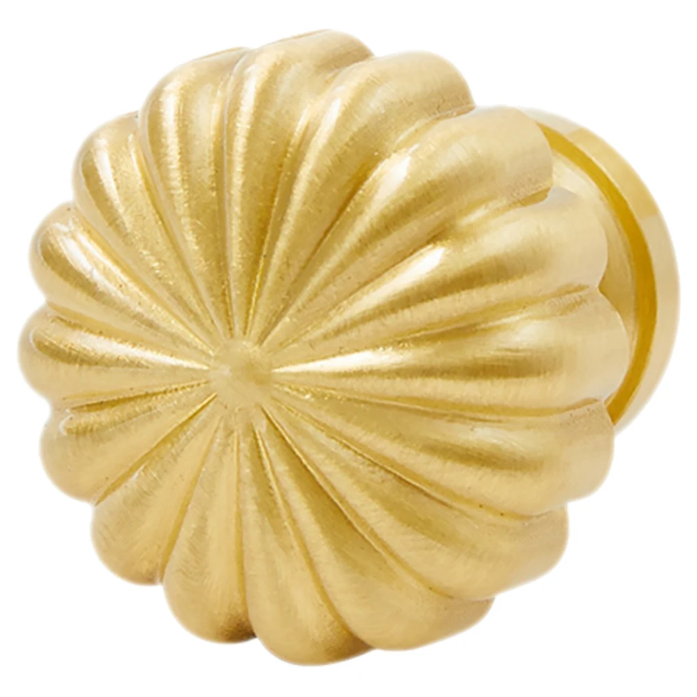 

Pumpkin Style Brass Drawer Knob Furniture Door Handle Pulls Kitchen Cabinet Knobs Dresser Drawer Handles Modern Cabinet Handles