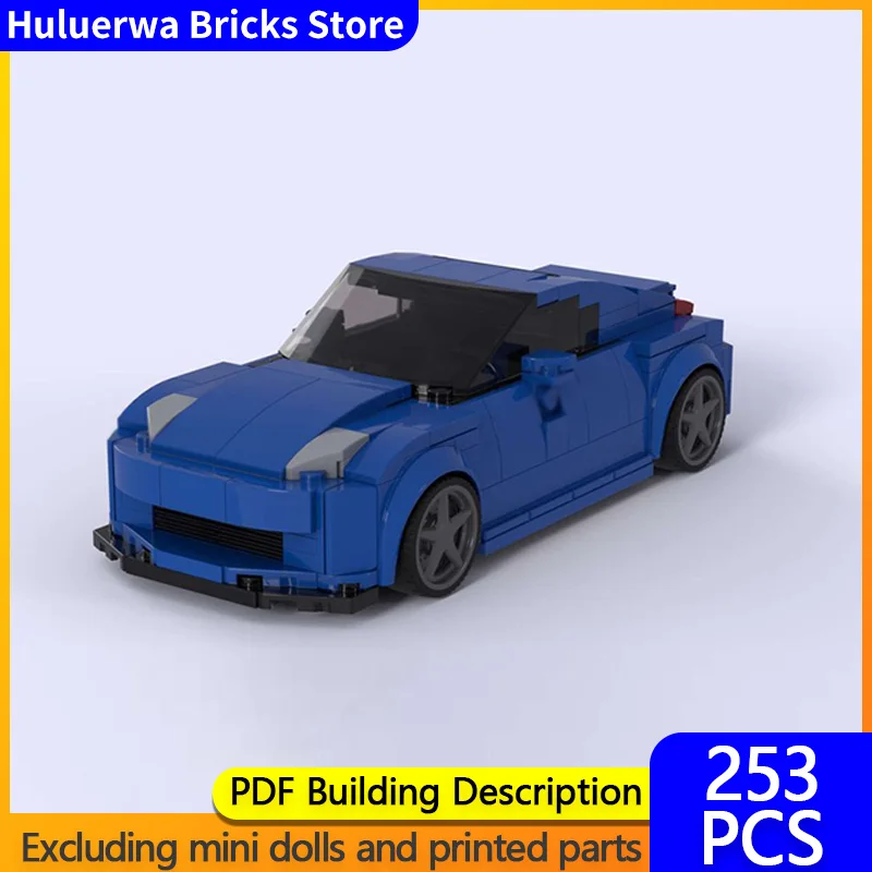 

Модель скоростного гоночного автомобиля MOC Building Bricks 350Z Fairlady Z (Z33) Sports Coupe Модульная технология Детские праздничные подарки Игрушечный костюм