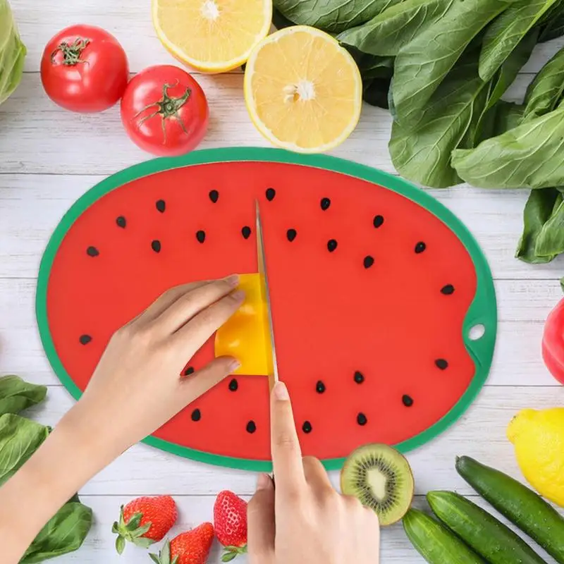 

PP Material Vegetable Cutting Board 1pc Fruit Watermelon Cutting Board Multi-Use Chopping Serving Boards For Home Kitchen Gadget