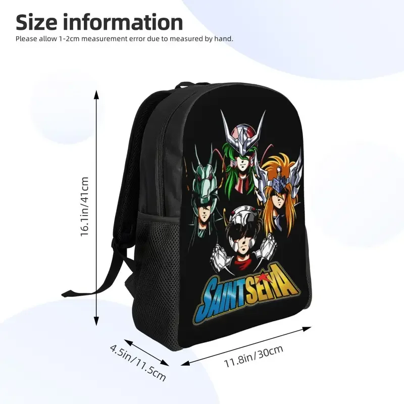 Adventure Manga Anime Saint Seiya Backpacks College School Student Bookbag Fits 15 Inch Laptop Knights Of The Zodiac Bags