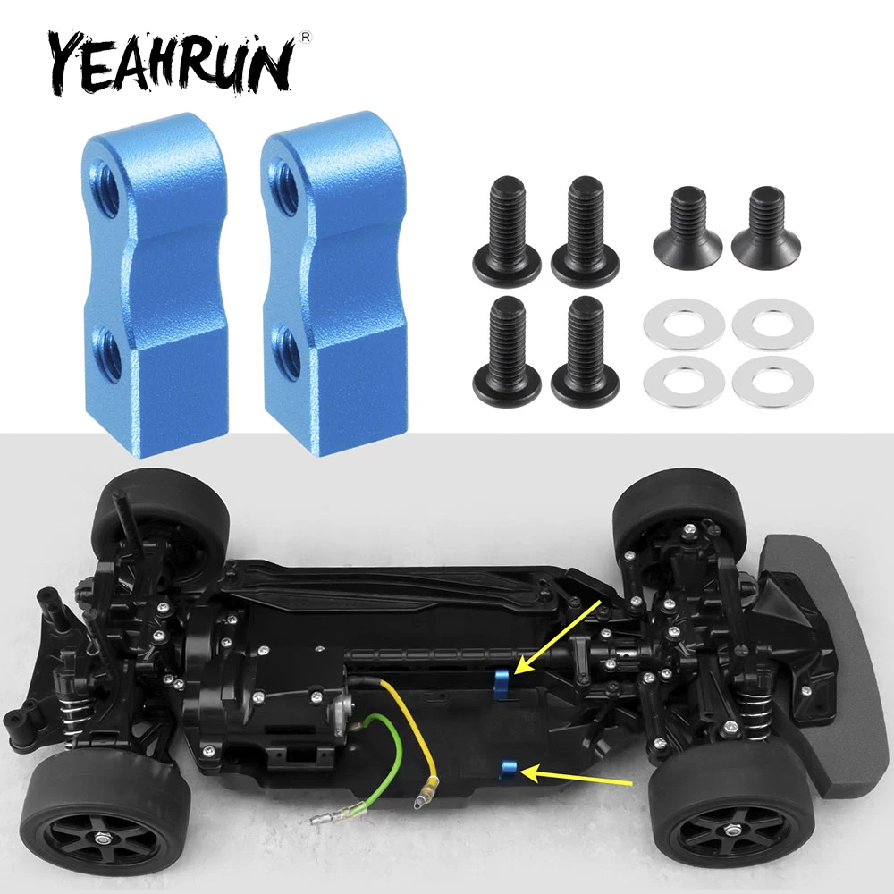 

YEAHRUN сервокрепление из алюминиевого сплава для Tamiya TT02 1/10 RC Drift Car, обновленные детали, аксессуары