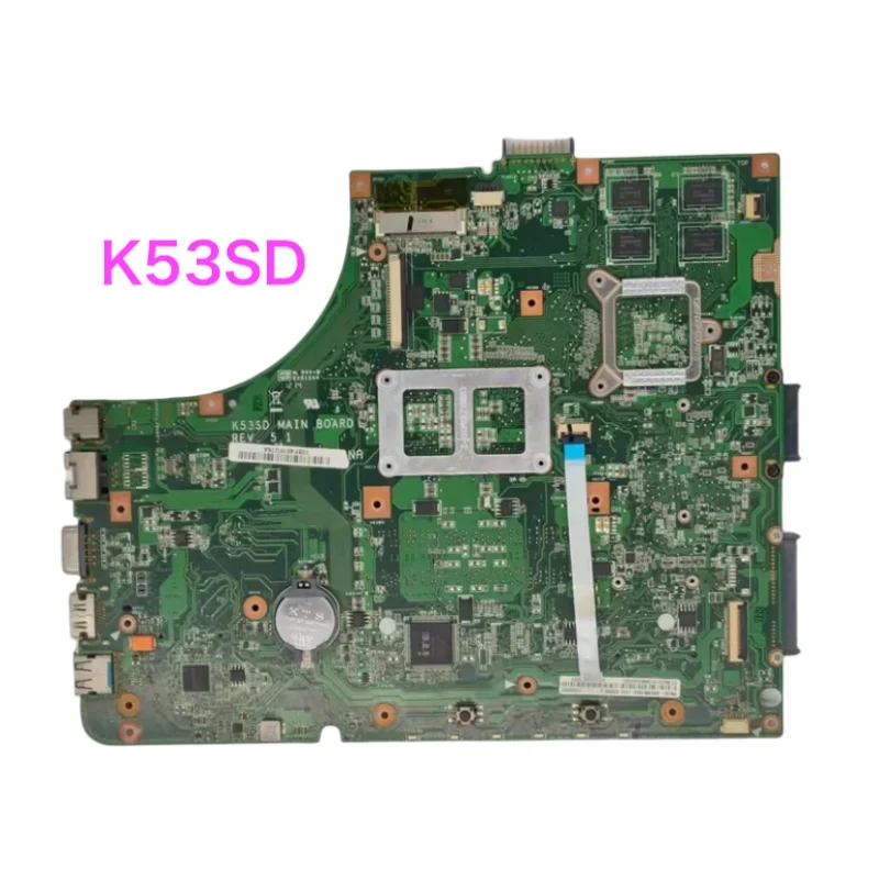 เหมาะสําหรับ ASUS K53SV K53SJ K53SM K53SC K53S X53S A53S K53SD เมนบอร์ด GT540M GT610M Mainboard 100% ทดสอบ OK ทํางานอย่างเต็มที่