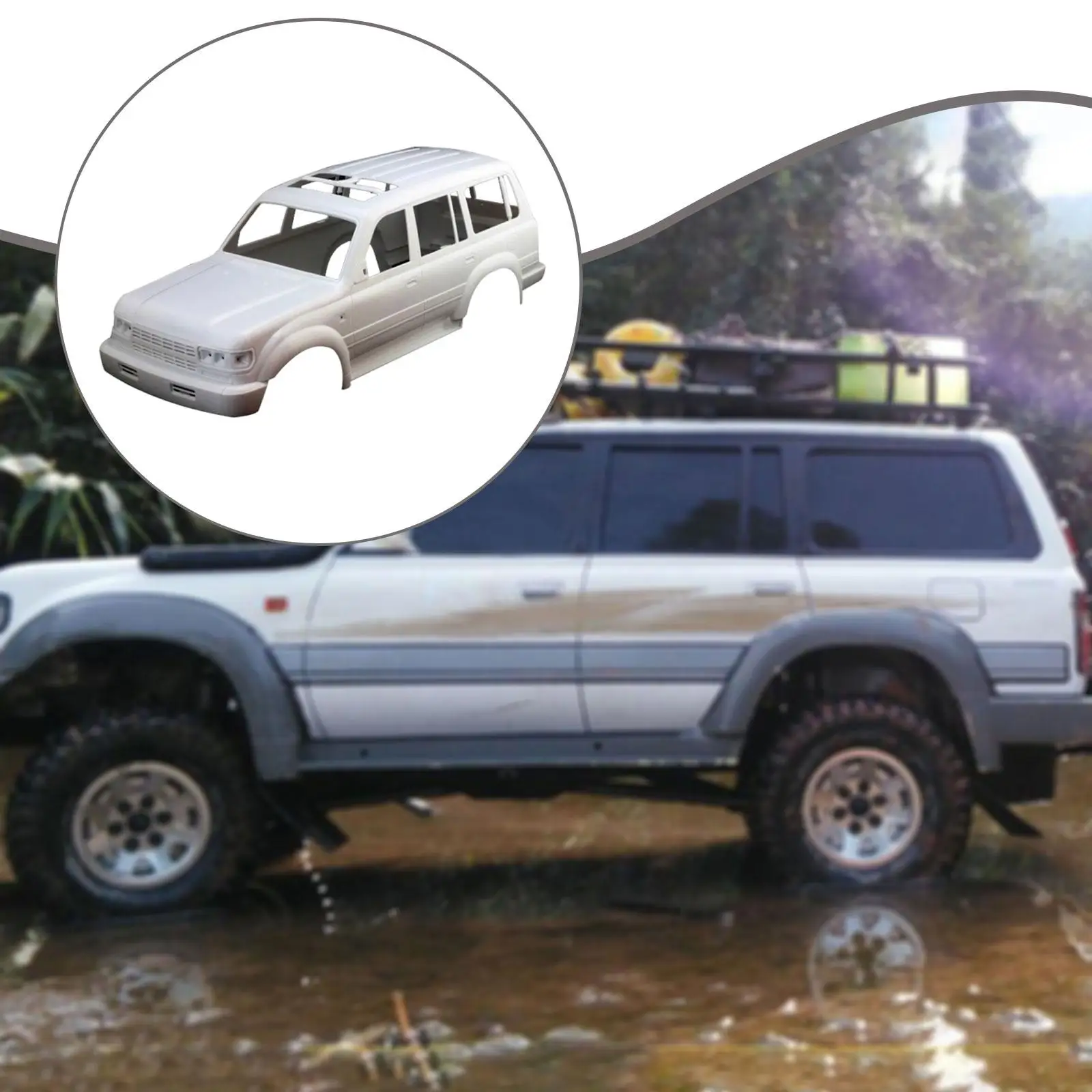 

LC80 Body Shell Easy Installation Stable Performance 313mm 12.3inch Wheelbase Spare Parts for 1/10 Car Crawler DIY Accs