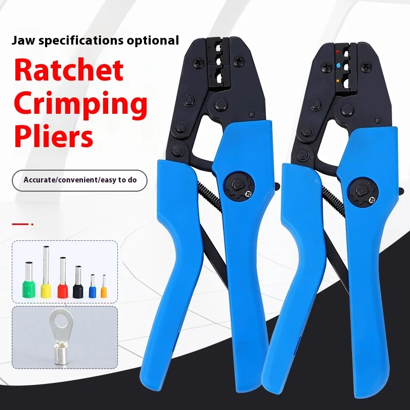 

Ratchet-type Crimping Pliers for Wiring Terminals, Copper Nose Bare Terminal Pliers, Cold Crimping Pliers, Electrical Tools