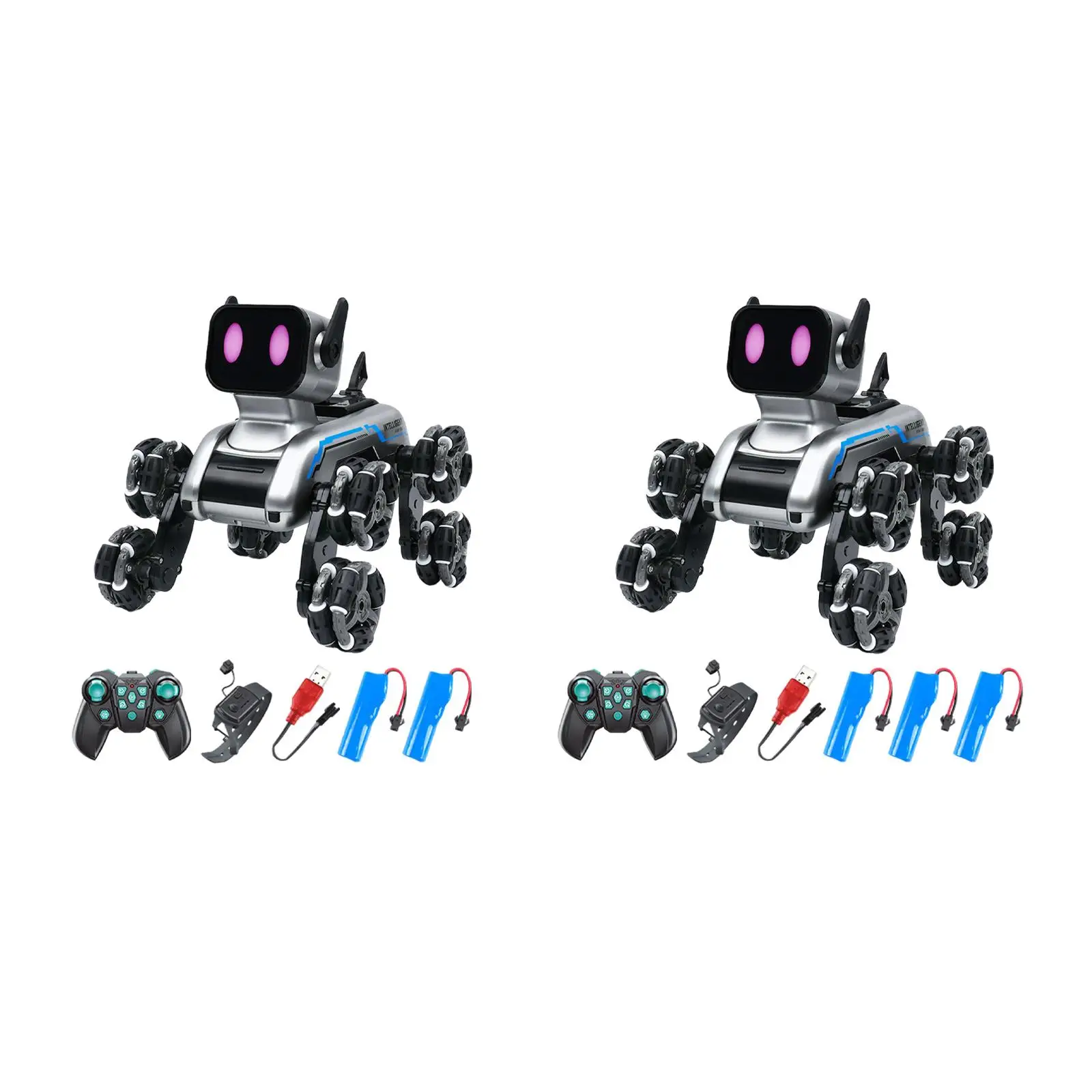 Intelligenter Roboterhund, Stunting-Hundespielzeug, ferngesteuertes Roboter-Hundespielzeug für Kinder ab 6 Jahren