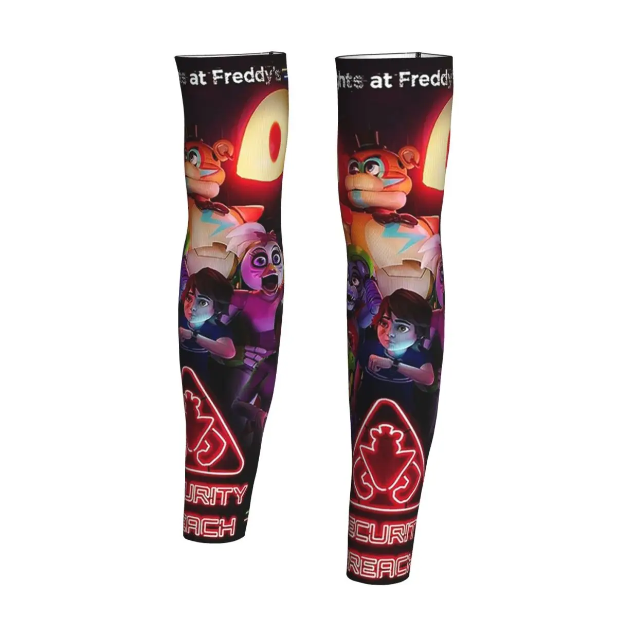 ملصق فيلم FNAF بأكمام للذراع للرجال والنساء للحماية من الأشعة فوق البنفسجية وتغطية الوشم الرياضية والتبريد وركوب الدراجات