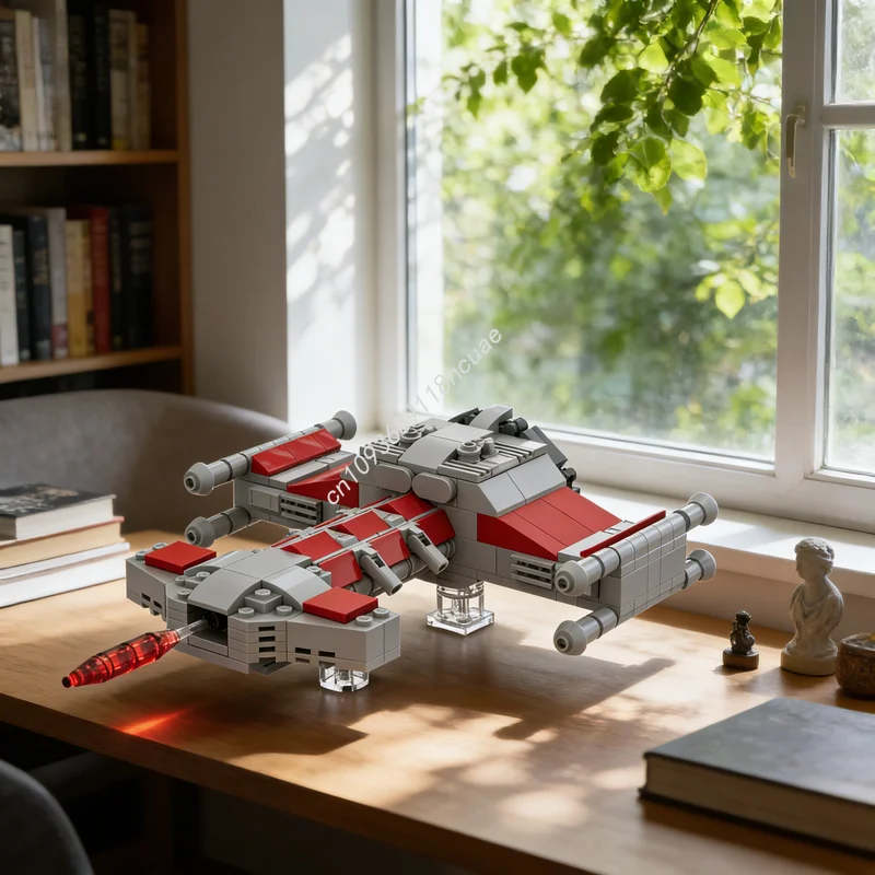 283pcs MOC Starcraft Battlecruiser Gear Video Games Accessories Model Building Blocks Architecture Toys Festival Gifts