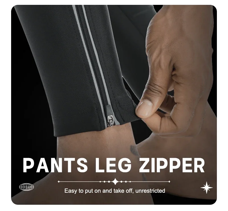 X‑TGER Winter-Fahrrad-Latzhose, Fleece, warm, Fahrrad-Latzhose mit 5D-Polsterung, 3 Taschen, für Herren, Langstrecken-Fahrradhose für kaltes Wetter – Detail 9