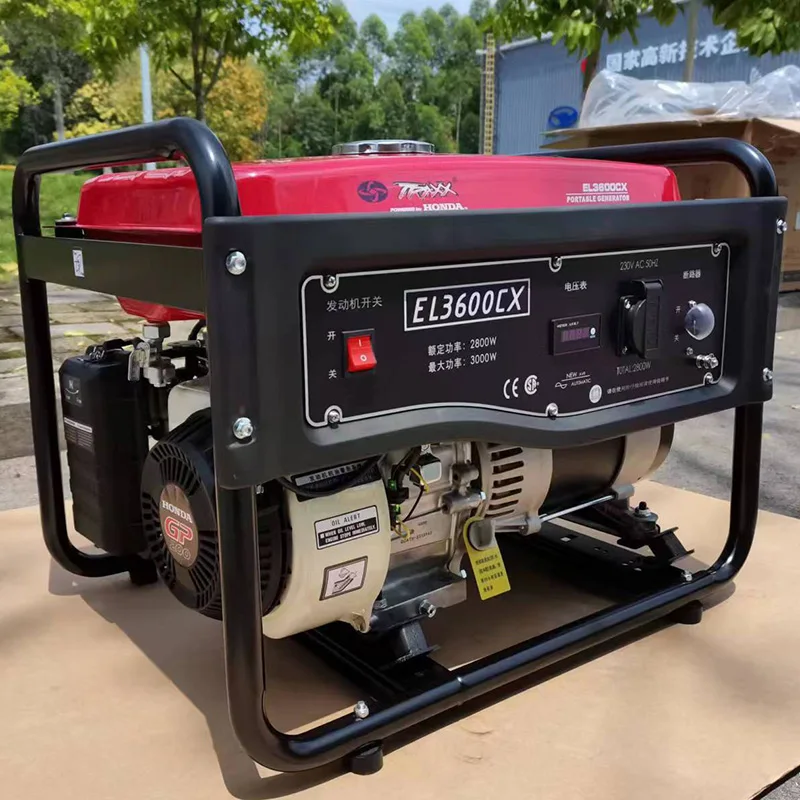 High Performance Genset Generator 3KW 3000watt Home Open Frame Gasoline Generator Powered by Honda