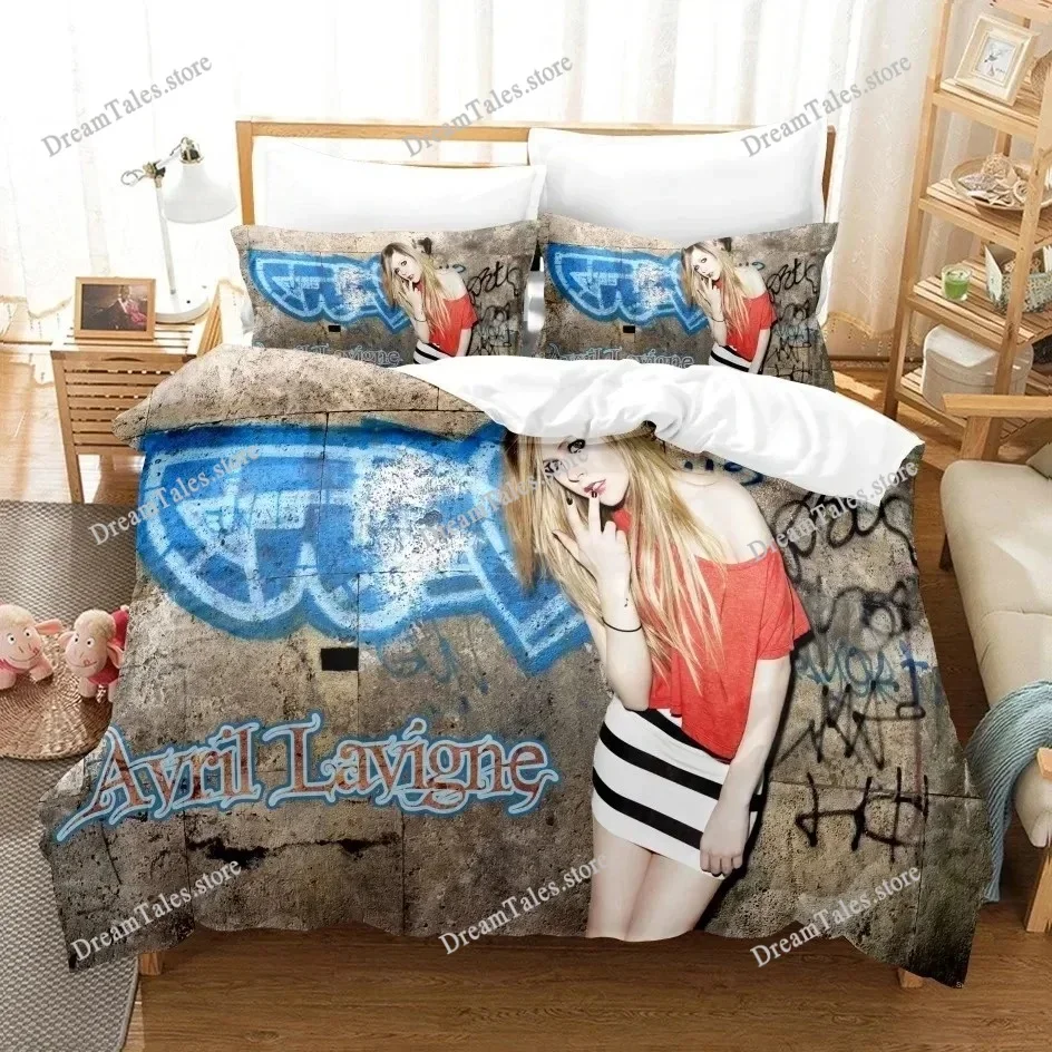 Avril Lavigne Bedding Sets Exquisite Bed Supplies Set Duvet Cover Bed Comforter Set Bedding Set Girls Birthday Gift741
