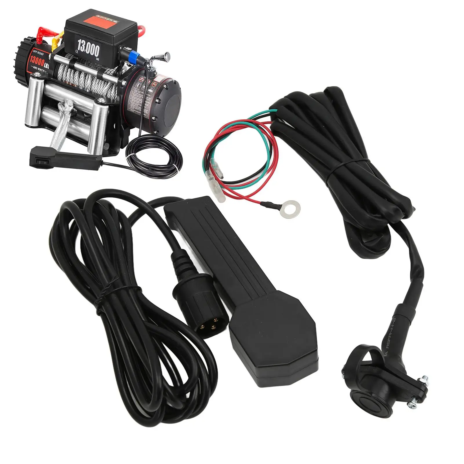 12V Handheld Winch Remote Controller 9ft Cable Electric Manual Waterproof for atv UTV