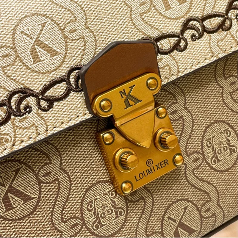 Light luxury brand women's handbag new 2025 autumn and winter fashion high-end designer small square bag crossbody bag