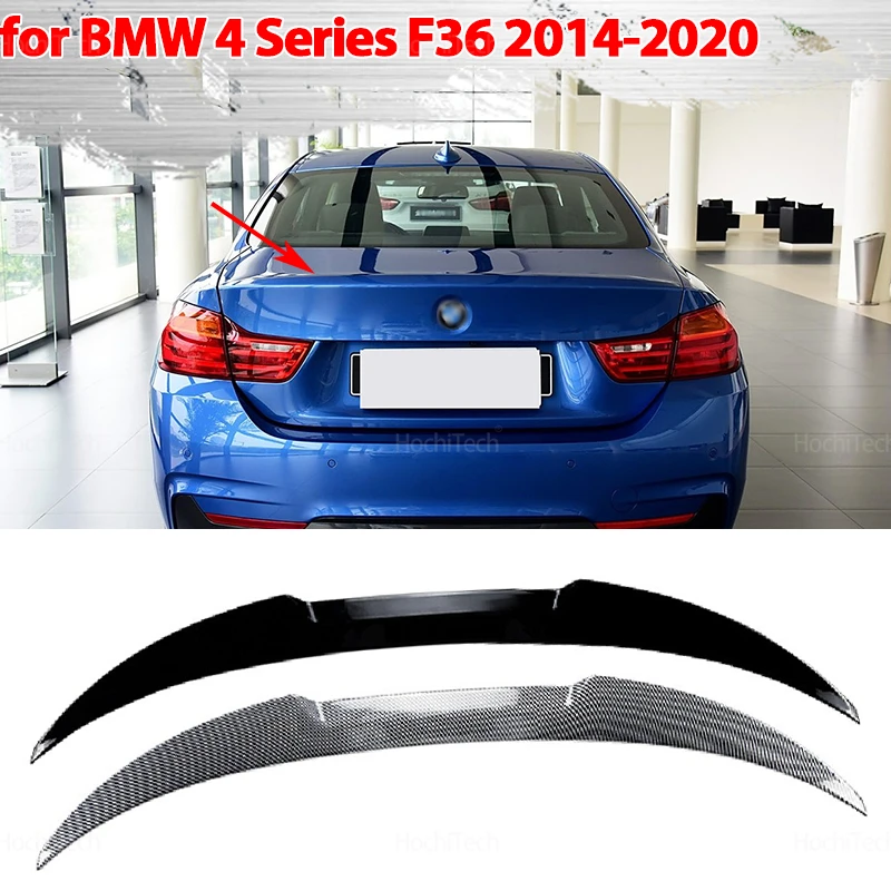 

Для BMW F36 GRAND COUPE 420i 425i 428i 2014-2020 задний спойлер автомобиля крыло хвостовое крыло удлинитель окна тюнинг глянцевый черный